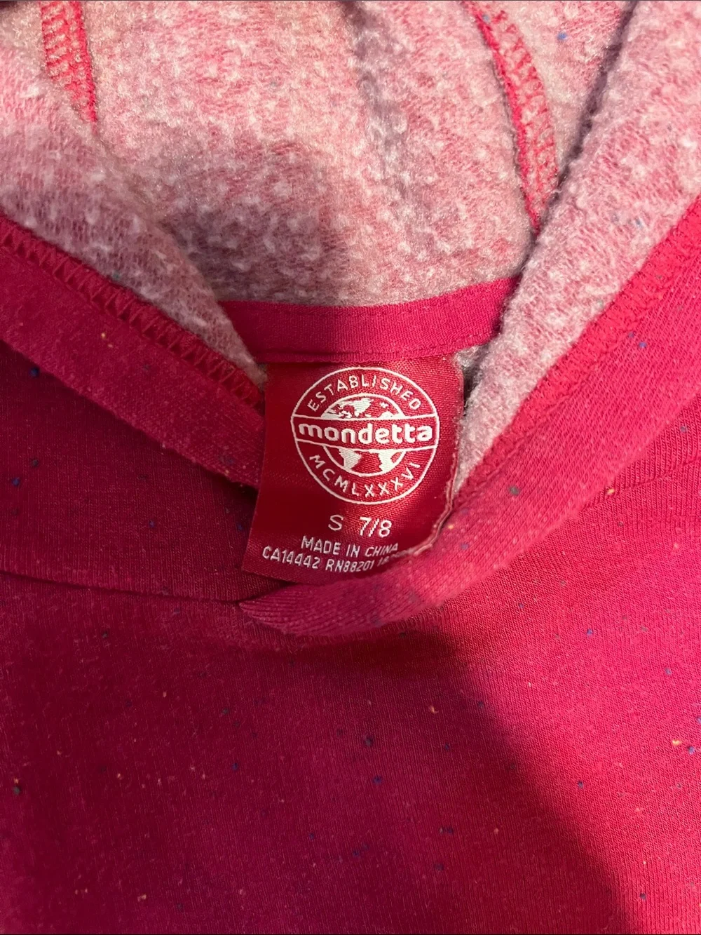 Mondetta Kids Fuchsia Hooded Sweatshirt and Jogger Set